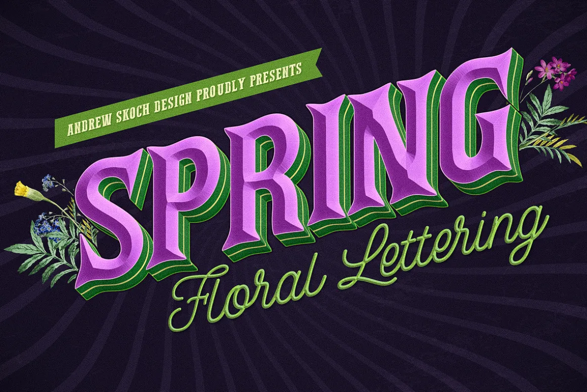 Retro Lettering Text Effect