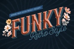 Retro Lettering Text Effect