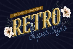 Retro Lettering Text Effect
