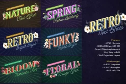 Retro Lettering Text Effect