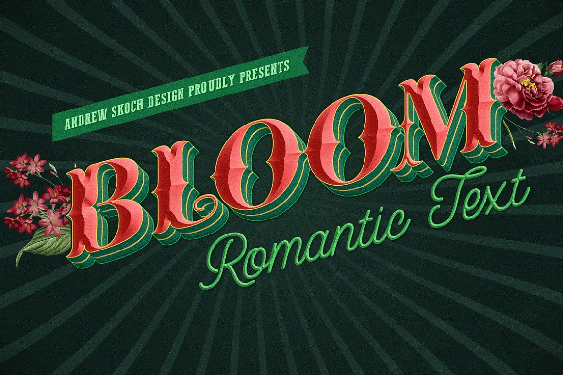 Retro Lettering Text Effect