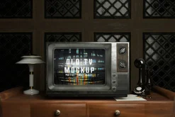 Retro Old Tv Mockup