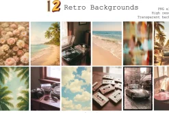 Retro Paper Collage Kit Classic