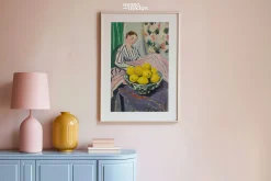 Retro Pink Interior Frame Mockup