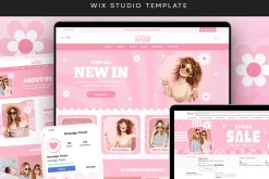 Retro Pink Wix Template