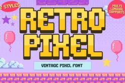 Retro Pixel is a pixel font