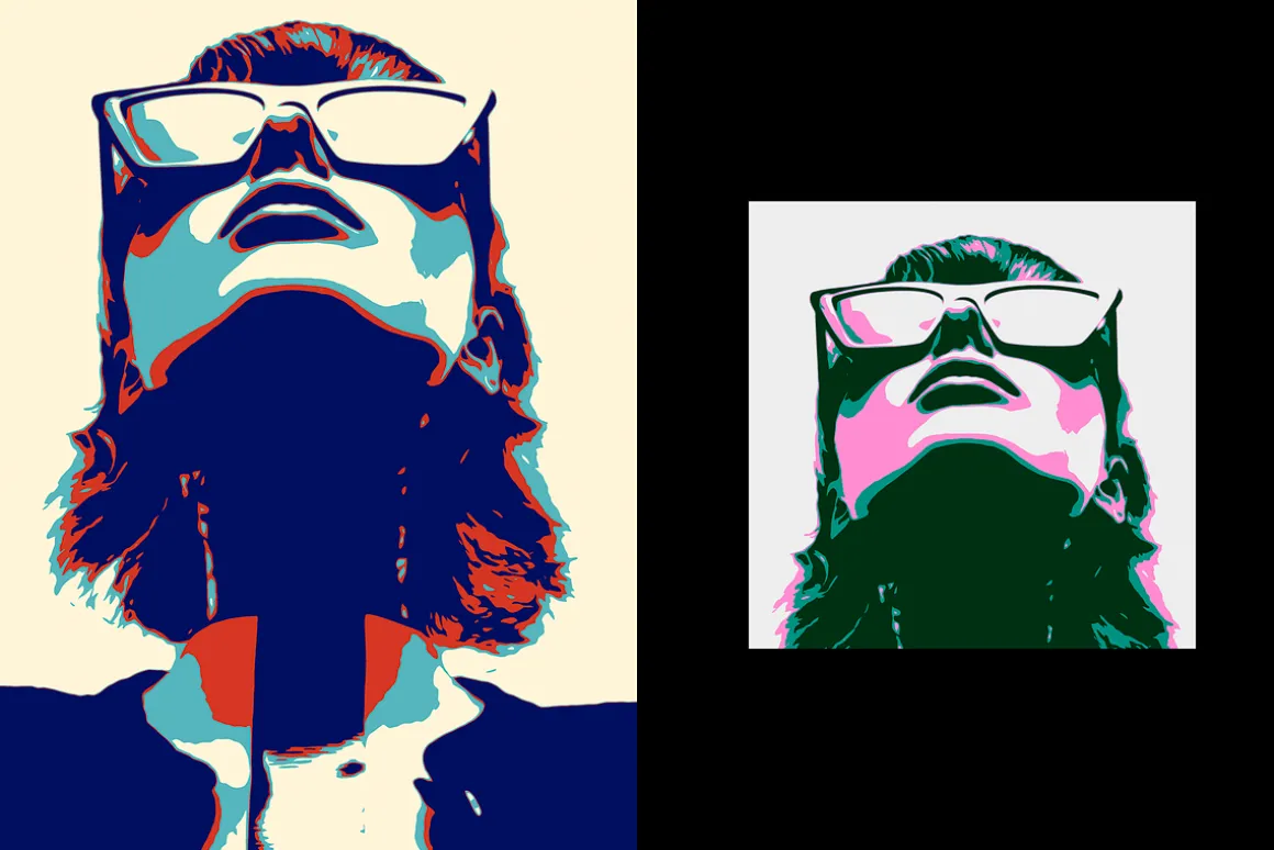Retro Pop Art Photo Effect