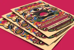 Retro Psychedelic Music Flyer