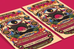 Retro Psychedelic Music Flyer