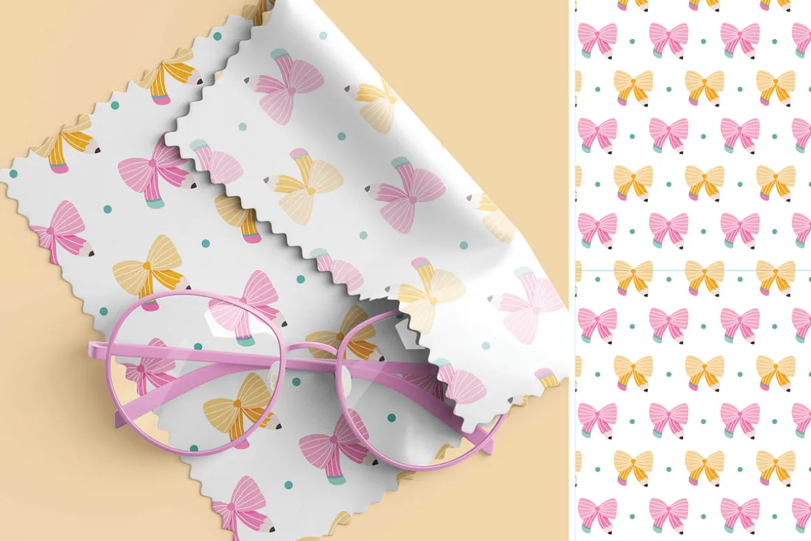 Retro School Seamless Patterns