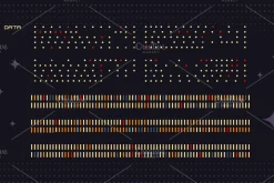 Retro Space UI. Set of 100 elements