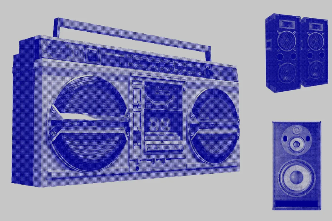 Retro Tech - 21 Technology Halftones