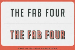 Retro Textpress – Illustrator Styles