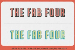 Retro Textpress – Illustrator Styles