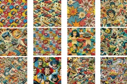 Retro Vintage Comics Digital Pattern