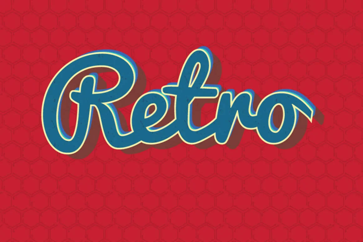 10 Retro Vintage Text Effect