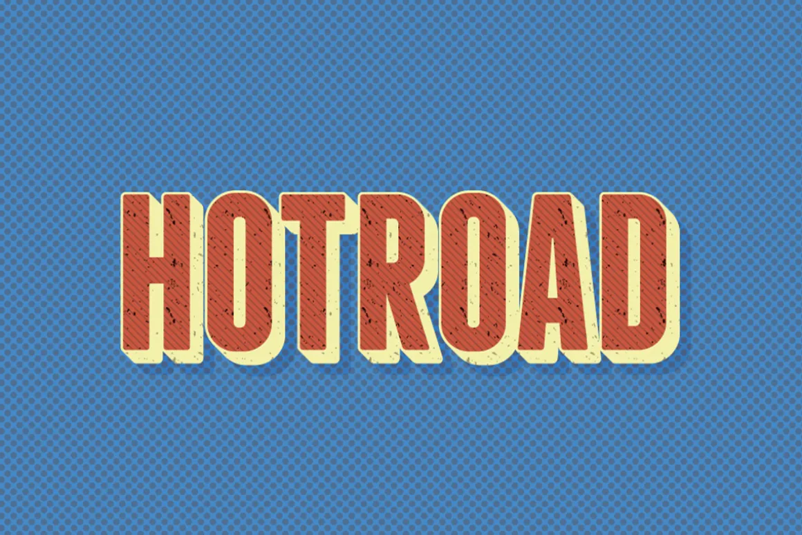 10 Retro Vintage Text Effect