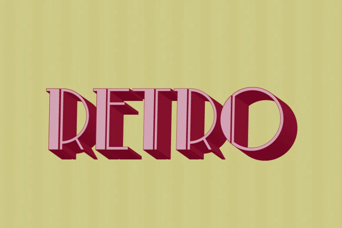 10 Retro Vintage Text Effect