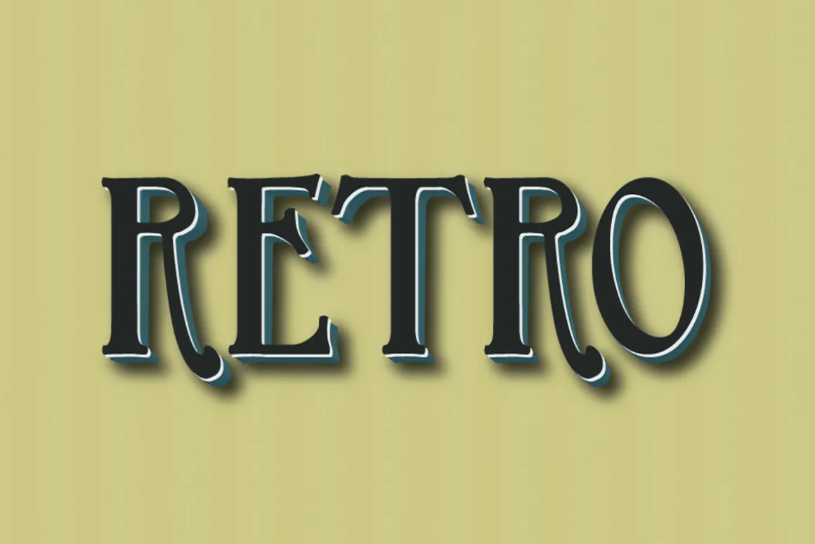 10 Retro Vintage Text Effect