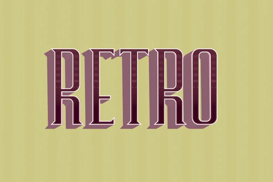 10 Retro Vintage Text Effect
