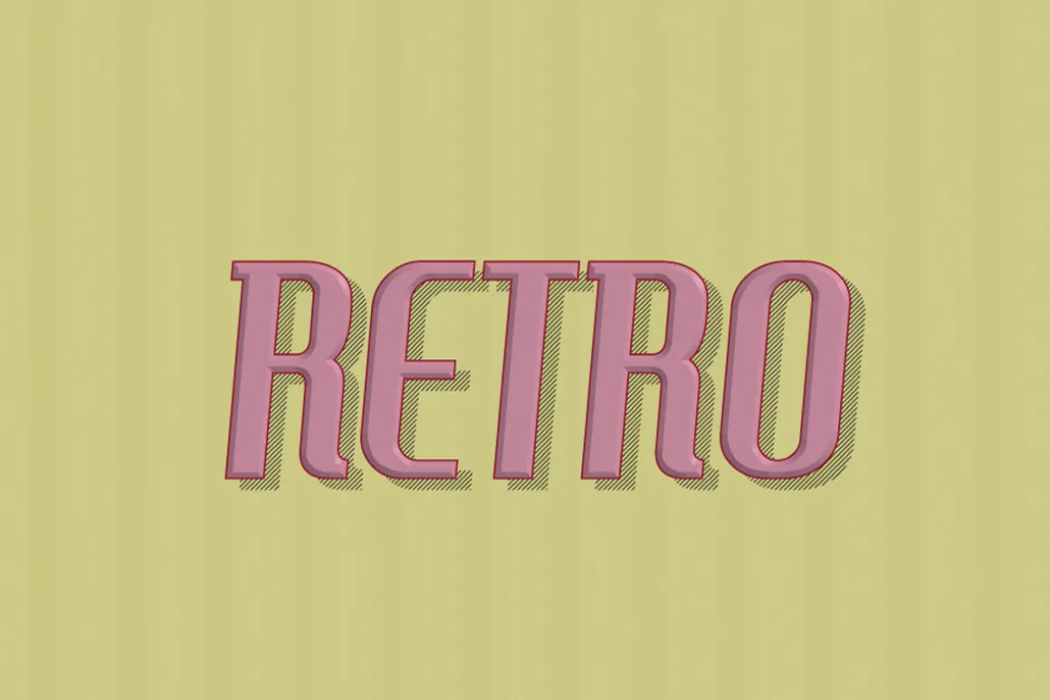10 Retro Vintage Text Effect