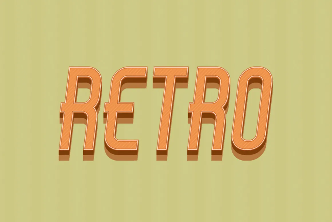 10 Retro Vintage Text Effect