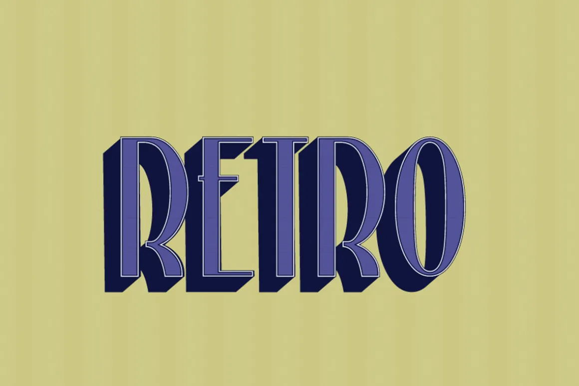 10 Retro Vintage Text Effect