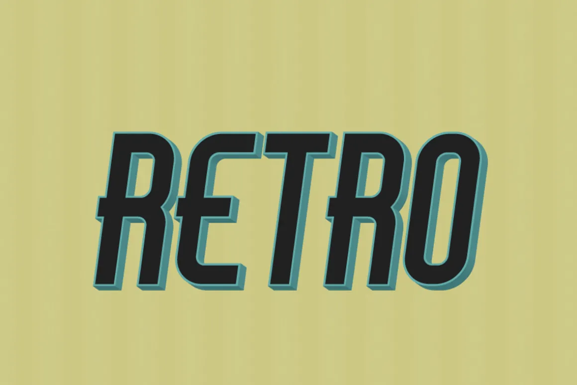 10 Retro Vintage Text Effect