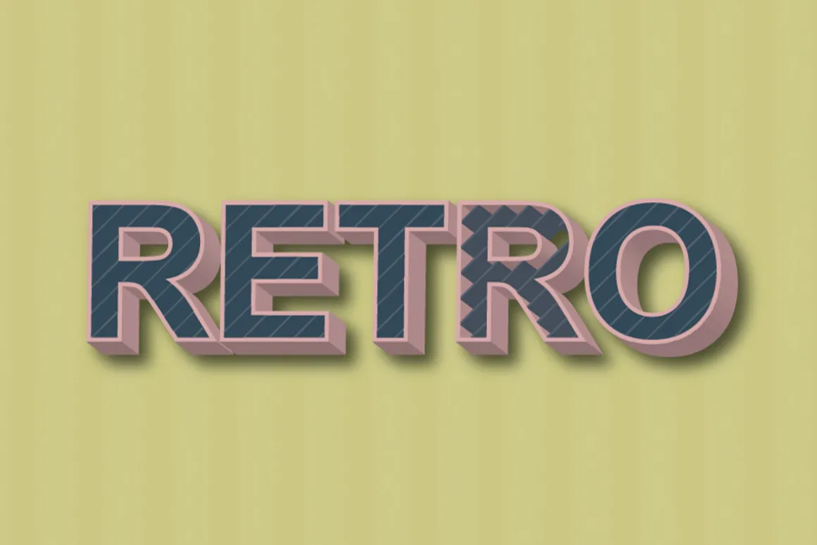 10 Retro Vintage Text Effect