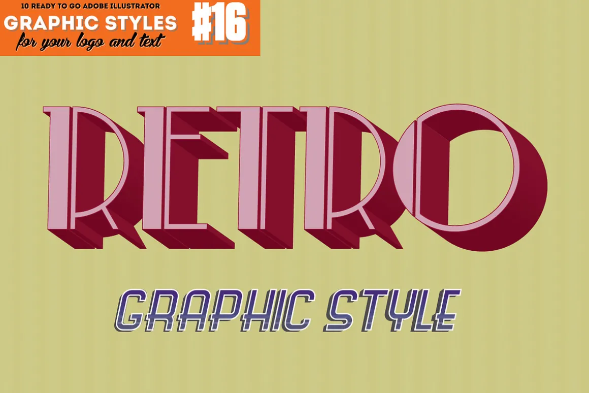 10 Retro Vintage Text Effect