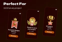 Reward & Badges 3D Icon Set