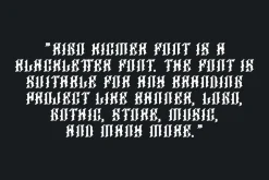 Rigo Kicmer - Old English Font