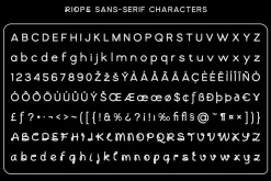 Riope - Unique Modern Logo Font