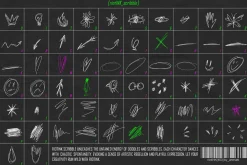 Riotink. Handwritten Scribble Font