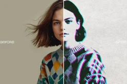 Risograph Glitch Photo Effect