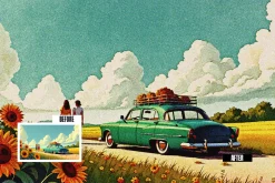 Riso Retro Print Photo Effect