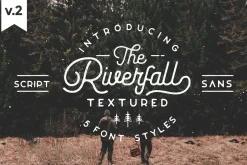 Riverfall Semi Rounded Textured Font