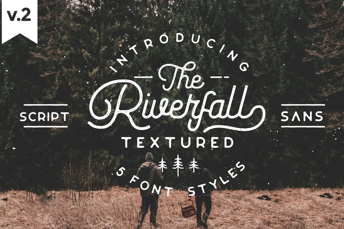 Riverfall Semi Rounded Textured Font
