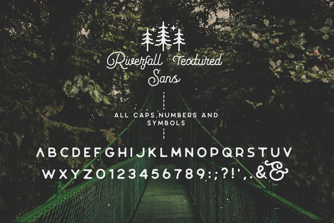 Riverfall Semi Rounded Textured Font