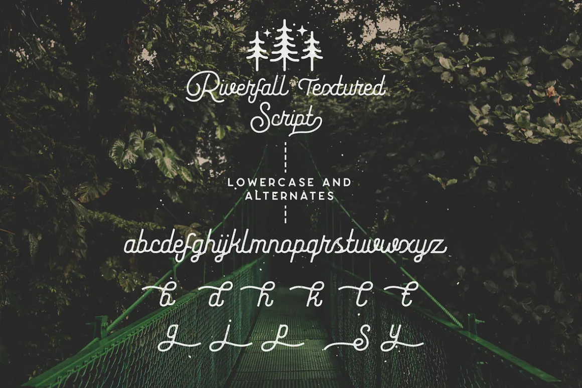 Riverfall Semi Rounded Textured Font