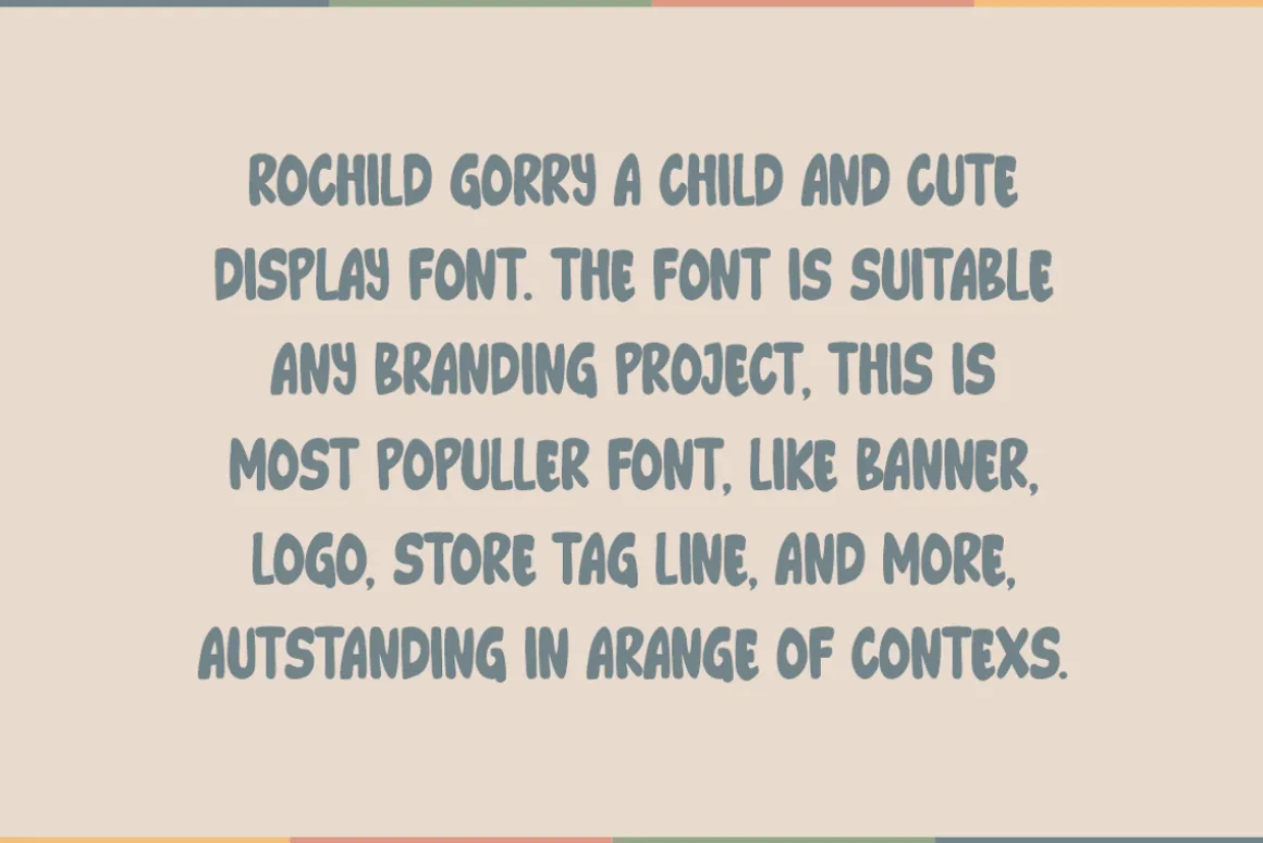 Rochild - Kids Font