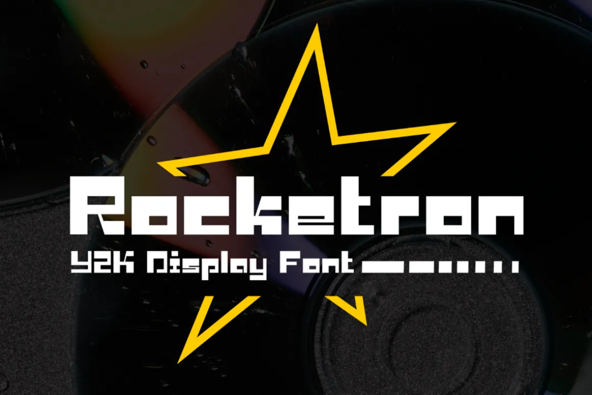 Rocketron – Y2k Square Font