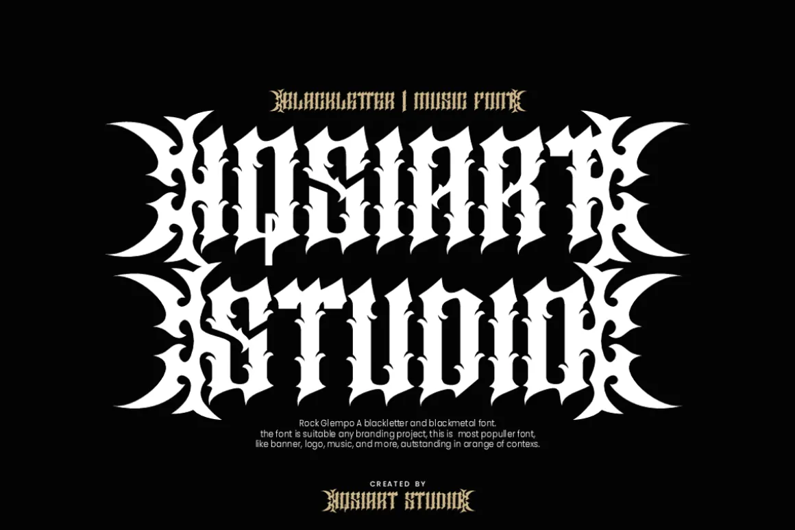 Rock Glempo - Music Font