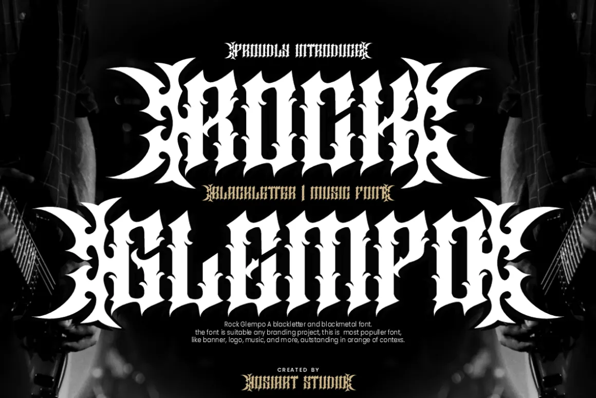 Rock Glempo - Music Font