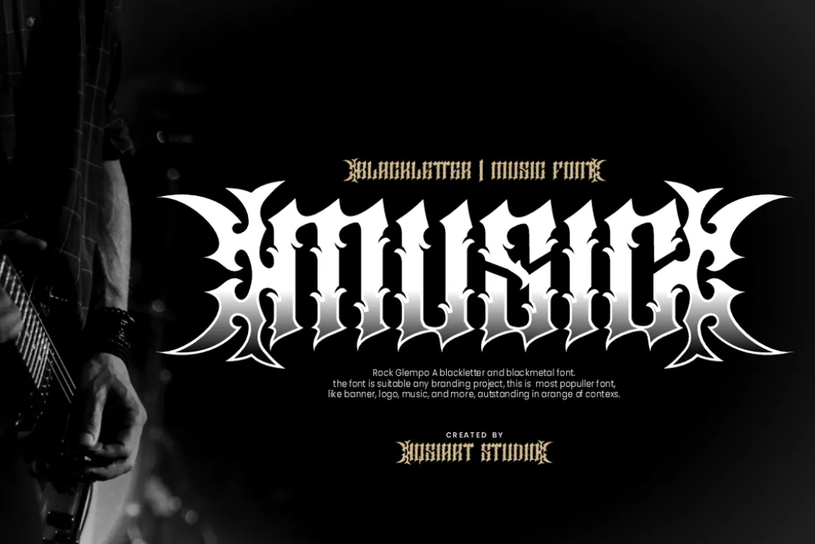 Rock Glempo - Music Font