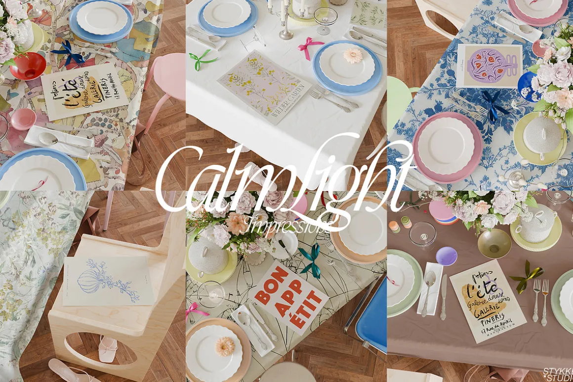 ROCOCO GIRL DINNER | poster mockup