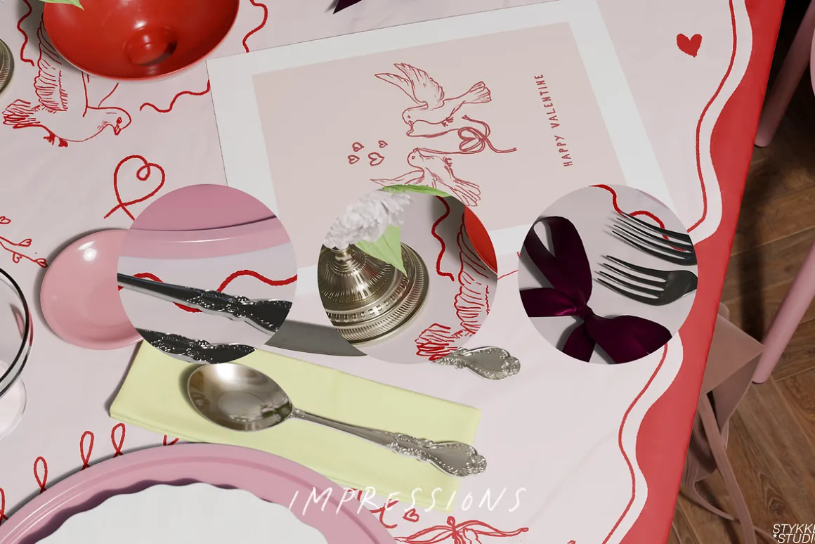 ROCOCO GIRL DINNER | poster mockup