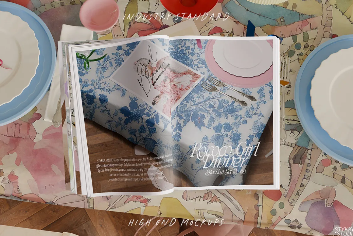 ROCOCO GIRL DINNER | poster mockup