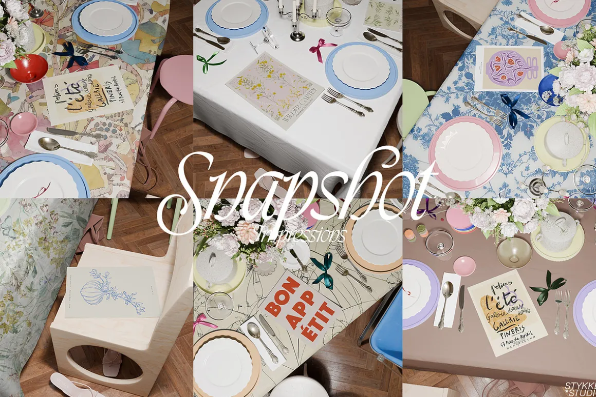 ROCOCO GIRL DINNER | poster mockup