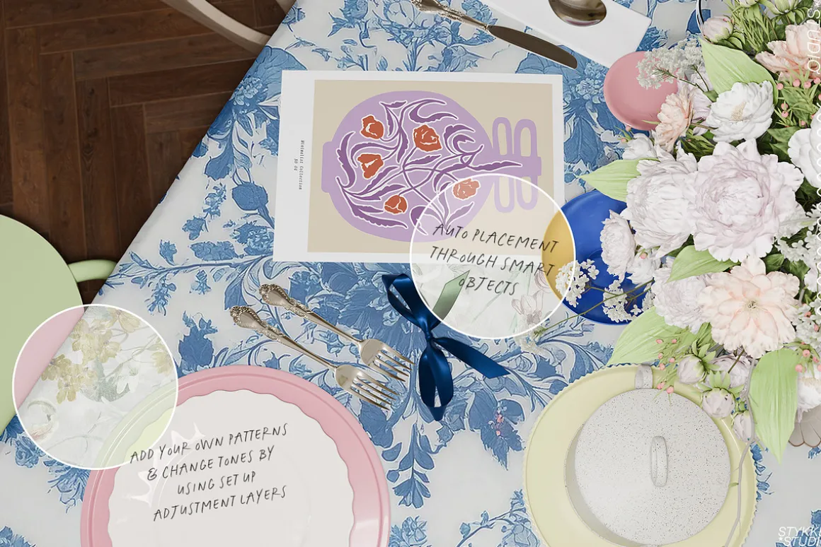 ROCOCO GIRL DINNER | poster mockup